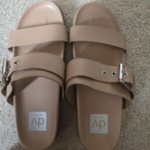 Aldo Women's Beige Buckle Sandals